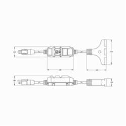 Southwire® 26020008-6 In-Line Protected GFCI Tri-Cord, 120 VAC, 15 A, 1 Pole, 3 Wires, 12/3, Yellow