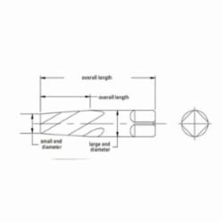 Chicago-Latrobe® 65023 800 Screw Extractor, #9 Extractor, 1-1/16 in Drill, For Screw Size: 1-3/4 to 2-1/8 in, 4-5/8 in OAL