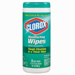 Clorox® 01593 Disinfecting Wipes, 7 x 8 in, Green
