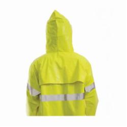 Tingley Comfort-Brite® J53122 Flame Resistant Jacket, Men's, Fluorescent Yellow/Green, Polyester/PVC, Resists: Flame, Mildew, Acid, Oil, Alcohols, Salts and Alkalis, ANSI/ISEA 107 Type R Class 3, Detachable Hood