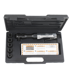 Chicago Pneumatic T022708 Ratchet Wrench, 3/8 in Drive, 70 N-m Torque, 150 rpm Speed, 15 cfm Air Flow, 90 psi