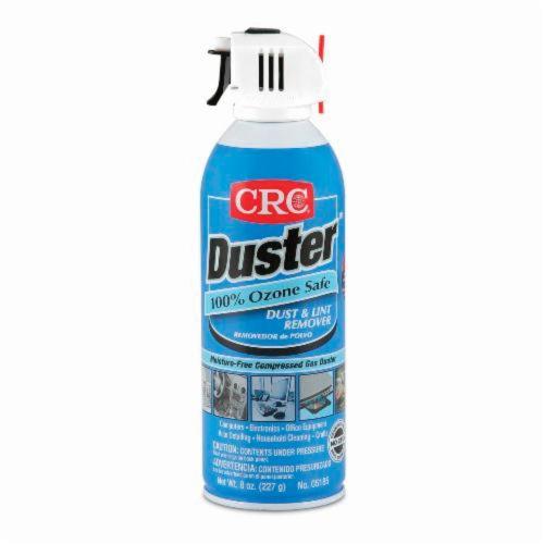 CRC® 05185 Duster™ Extremely Flammable Moisture-Free Dust and Lint Remover, 16 oz Aerosol Can, Liquified Gas Form, Faint Ethereal Odor/Scent, 8 oz