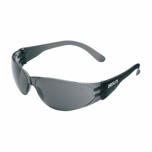 MCR Safety CL112 Checklite® Value Safety Glasses, Duramass® Hard Coat, Gray Lens, Wrap Around Frame, Polycarbonate Frame, ANSI Z87+, AS/NZS 1337.1, CAN/CSA Z94.3, CE EN 166