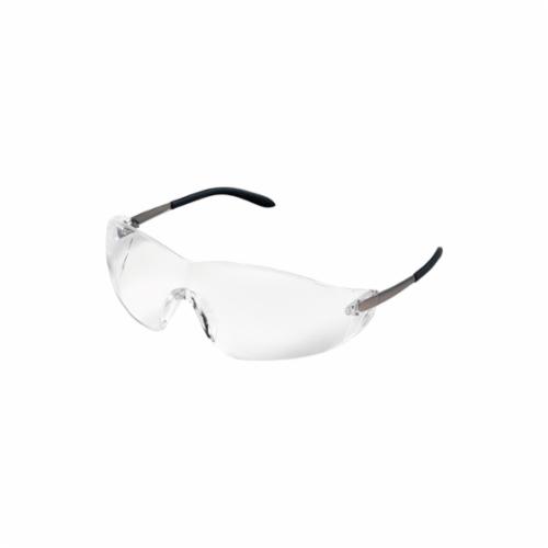 MCR Safety S2110 Blackjack®Plus Safety Glasses, Duramass® Hard Coat, Clear Lens, Frameless Frame, Polished Chrome, Metal Frame, Polycarbonate Lens, ANSI Z87+, AS/NZS 1337.1