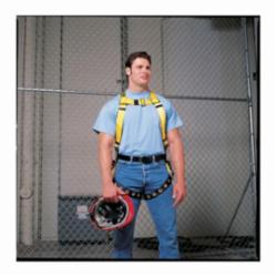 3M DBI-SALA Fall Protection 7100157072 Delta™ Multi-Purpose Unisex Harness, Universal, 420 lb Load, Polyester Strap, Tongue Leg Strap Buckle, Pass-Thru Chest Strap Buckle, Stainless Steel Grommet Leg Buckle/Zinc Plated Steel Chest Buckle Hardware