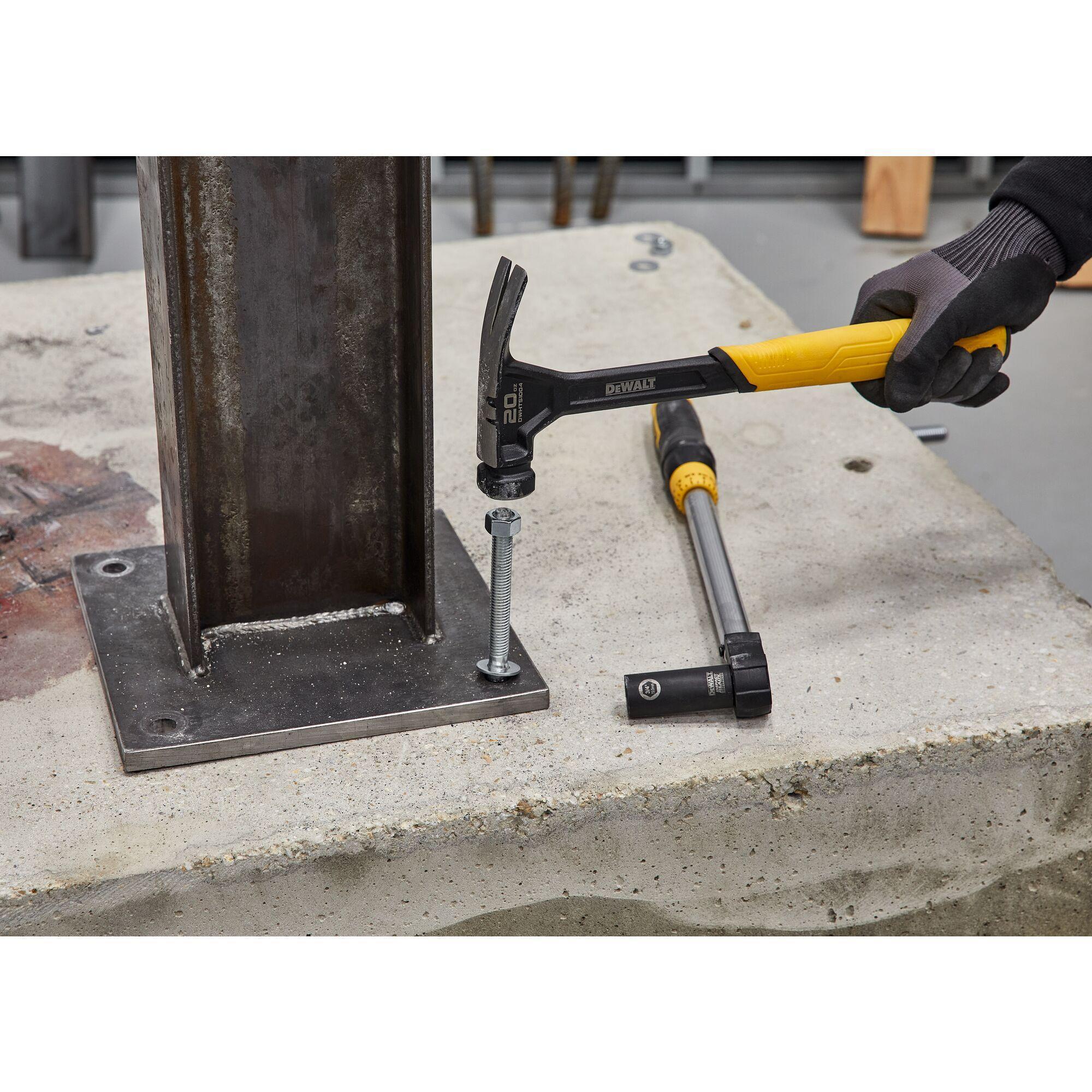 DeWALT® 7424SD1-PWR SD1 Expansion Wedge Anchor, 1/2 in Dia, 5-1/2 in OAL, 3-3/4 in L Thread, Carbon Steel, Zinc Plated