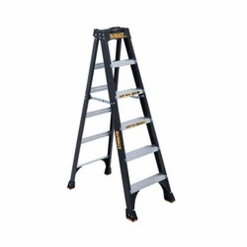 DeWALT® by Louisville® DXL3010-10 Type IA Standard Step Ladder, 10 ft H Ladder, 300 lb Load, Fiberglass, 9 Steps