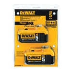 DeWALT® 20V MAX* DCB205-2 Premium Battery Pack, 5 Ah Li-Ion Battery, 20 VDC Charge, For Use With Entire Line of DEWALT 20 V Max Tools