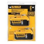 DeWALT® 20V MAX* DCB205-2 Premium Battery Pack, 5 Ah Li-Ion Battery, 20 VDC Charge, For Use With Entire Line of DEWALT 20 V Max Tools