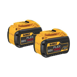 DeWALT® 20V/60V MAX* FLEXVOLT™ DCB609-2 Battery Pack, 9 Ah Li-Ion Battery, 20/60 VAC Charge, For Use With DeWALT® 20 V MAX*, 60 V MAX* and 120 V MAX* Tools
