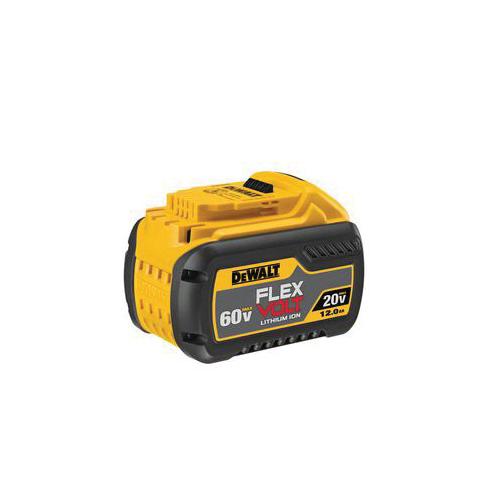 DeWALT® Guaranteed Tough® FlexVolt® DCB612 Battery, 12 Ah Li-Ion Battery, 20/60 VDC Charge, For Use With DeWALT® 20 V Max, 60 V Max and 120 V Max Tool