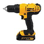 DeWALT® 20V MAX* MATRIX™ DCD771C2 Compact Drill/Driver Kit, 1/2 in Chuck, 20 VDC, 0 to 450/0 to 1500 rpm No-Load, 8-3/4 in OAL, Lithium-Ion Battery