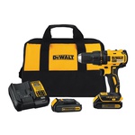 DeWALT® 20V MAX* MATRIX™ DCD777C2 Compact Brushless Drill/Driver Kit, 1/2 in Chuck, 20 VDC, 0 to 1600 rpm No-Load, 7-33/64 in OAL, Lithium-Ion Battery