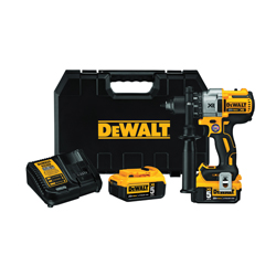 DeWALT® 20V MAX* MATRIX™ XR™ DCD991P2 3-Speed High Performance Premium Cordless Drill/Driver Kit, 1/2 in Chuck, 20 VDC, 0 to 450/0 to 1300/0 to 2000 rpm No-Load, 6-7/8 in OAL, Li-Ion Battery