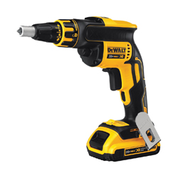 DeWALT® 20V MAX* DCF620D2 Cordless Screwgun Kit, 1/4 in Chuck, 20 VDC, 180 in-lb Torque, 0 to 4400 rpm No-Load, Lithium-Ion Battery