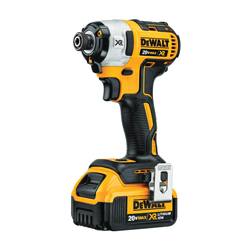 DeWALT® 20V MAX* MATRIX™ XR™ DCF887M2 Compact Lightweight Cordless Impact Driver Kit, 1/4 in Quick-Release Drive, 3600 ipm, 1825 in-lb Torque, 20 V, 5.3 in OAL