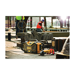 DeWALT® 20V MAX* FLEXVOLT™ DCR025 Cordless Bluetooth Charger Radio, 120 VAC/20/60 VDC, Li-Ion Battery, Tool Only