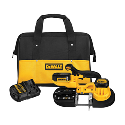 DeWALT® DCS371P1 Max® Cordless Band Saw Kit, 2-1/2 in Cutting, 32-7/8 in L Blade, 20 VAC, 5 Ah Li-Ion Battery