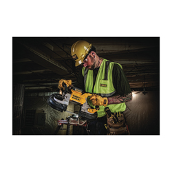 DeWALT® 20V MAX* MATRIX™ DCS374P2 XR™ Brushless Deep Cut Portable Cordless Band Saw Kit, 5 x 4-3/4 in Cutting, 44-7/8 in L Blade, 20 VDC, 5 Ah Li-Ion Battery