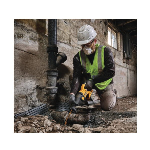 DeWALT® DCS389X2 Brushless Cordless Reciprocating Saw Kit, 1-1/8 in L Stroke, 0 to 3000 spm, 60 VDC, 17.725 in OAL, Straight Stroke