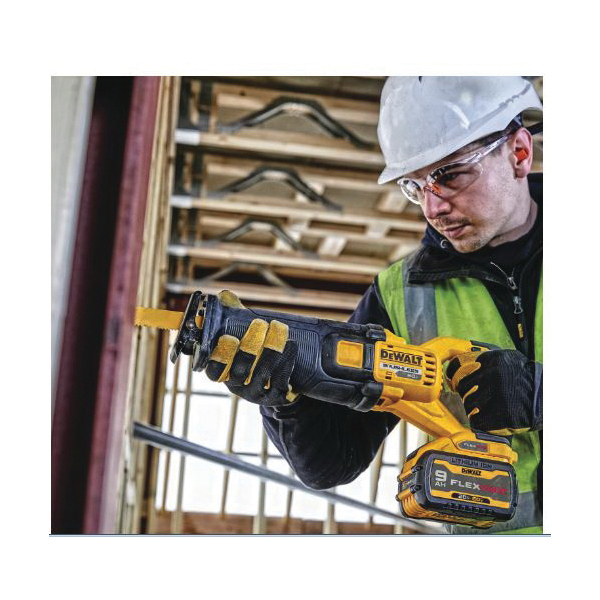 DeWALT® DCS389X2 Brushless Cordless Reciprocating Saw Kit, 1-1/8 in L Stroke, 0 to 3000 spm, 60 VDC, 17.725 in OAL, Straight Stroke