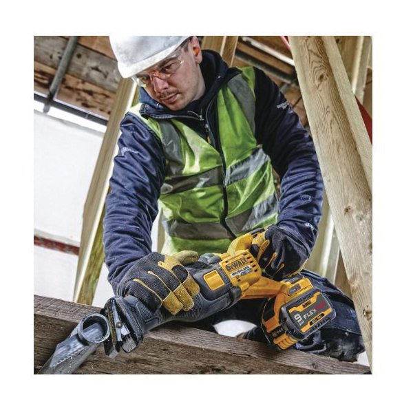 DeWALT® DCS389X2 Brushless Cordless Reciprocating Saw Kit, 1-1/8 in L Stroke, 0 to 3000 spm, 60 VDC, 17.725 in OAL, Straight Stroke