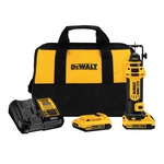 DeWALT® DCS551D2 Cordless Cut-Out Tool Kit, 2 Ah Lithium-Ion Battery, 20 VDC, 1/4 in, 1/8 in Collet