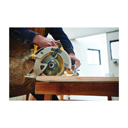 DeWALT® DCS570P1 XR® Brushless Motor Rear Pivot Cordless Circular Saw Kit, 7-1/4 in Dia Blade, 5/8 in Arbor/Shank, 20 VDC, Lithium-Ion Battery, Right Blade Side