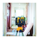 DeWALT® 12V MAX* DW089LG Auto-Leveling Cordless Line Laser Level Kit, 100 ft Measuring, +/-1/8 in Accuracy, 3 x 360 deg Auto Leveling, Battery