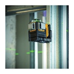 DeWALT® 12V MAX* DW089LG Auto-Leveling Cordless Line Laser Level Kit, 100 ft Measuring, +/-1/8 in Accuracy, 3 x 360 deg Auto Leveling, Battery