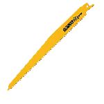 DeWALT® DW4803B Tapered Back Reciprocating Saw Blade, 9 in L x 5/8 in W, 6, Bi-Metal Body, Universal/Toothed Edge Tang