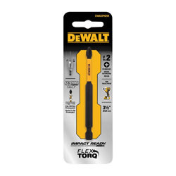 DeWALT® FlexTorq™ DWA3PH2IR Insert Bit, #2 Phillips® Point, 1/4 in, S2 Steel