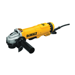 DeWALT® DWE4222N Heavy Duty Small Electric Angle Grinder With Brake and No-Lock On, 4-1/2 in Dia Wheel, 5/8-11 UNC Arbor/Shank, 120 VAC, Black/Yellow, Yes, Non-Locking Paddle Switch