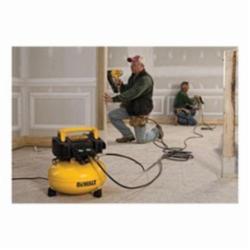 DeWALT® DWFP55126 Heavy Duty Oil Free Portable Electric Air Compressor, 3.7 scfm at 40 psi, 0.9 hp, 165 psi, Pancake 6 gal Tank