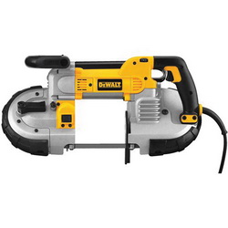 DeWALT® DWM120 Deep Cut Heavy Duty Portable Band Saw, 5 in Round, 5 x 4-3/4 in Rectangular Cutting, 44.875 x 0.5 x 0.02 in Blade, 120 VAC, 100 to 350 fpm Speed
