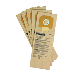 DeWALT® DWV9401 Non-Reusable Paper Bag, 1-7/8 in H x 8-1/2 in W x 3-1/2 in D, Paper, For Use With DWV012 Type 1 Dust Extractor
