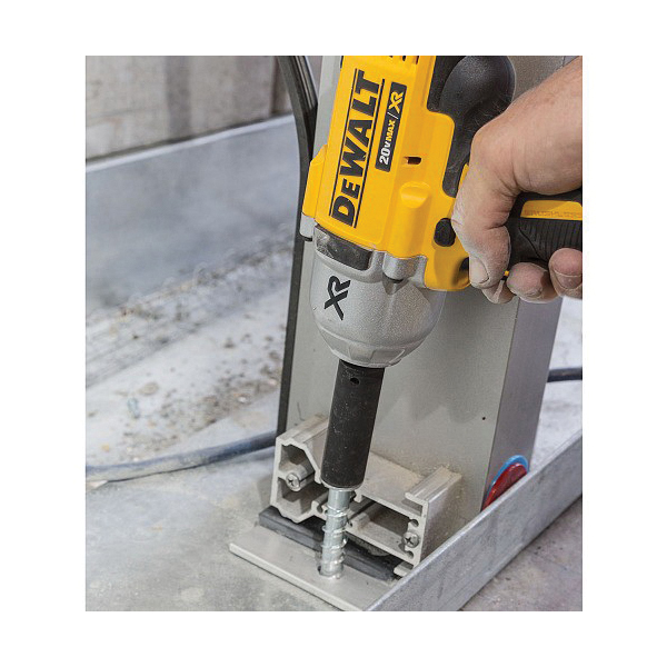 DeWALT® Screw-Bolt+™ PFM1411280 Heavy Duty Screw Anchor, 3/8 in Dia, 4 in OAL, Hex Washer Head Drive, Carbon Steel, 1-1/2 in D Min Embedment