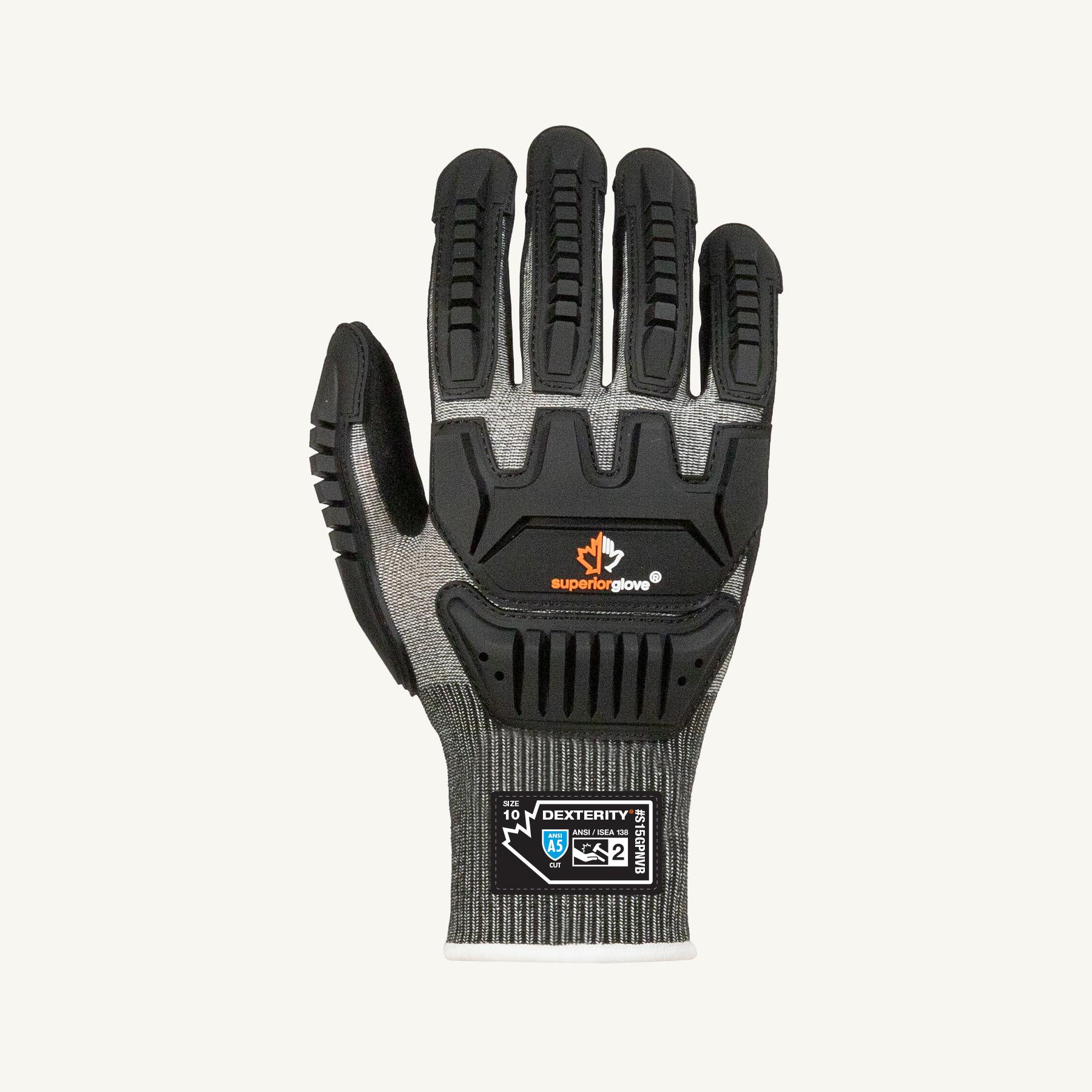Dexterity® S15GPNVB S15GPNVB Work Gloves, Micropore Nitrile Coating, Cotton/Nylon, Resists: Cut ,Puncture ,Abrasion, ANSI Cut-Resistance Level: ANSI A5, ANSI Puncture-Resistance Level: Level 3