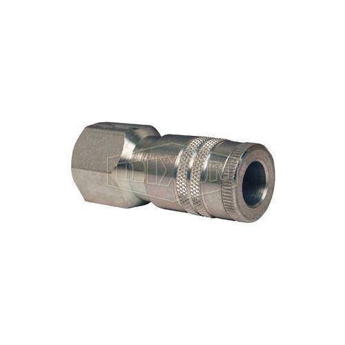 Dixon® DC26 Air Chief Industrial Female Quick Connect Coupler, 3/8-18 Nominal, Quick Connect Coupler x NPTF, 300 psi Pressure, Steel, Domestic