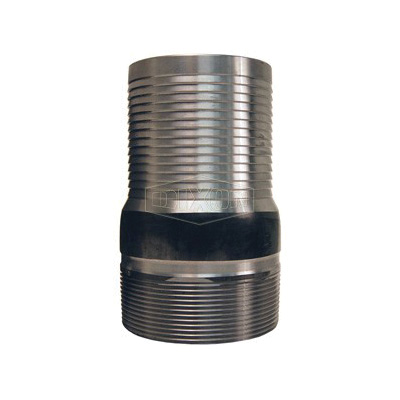 Dixon® ST40 King™ No Knurl Combination Nipple, 4 in x 7-3/16 in L Hose Shank x MNPT, Carbon Steel, Unplated, Domestic