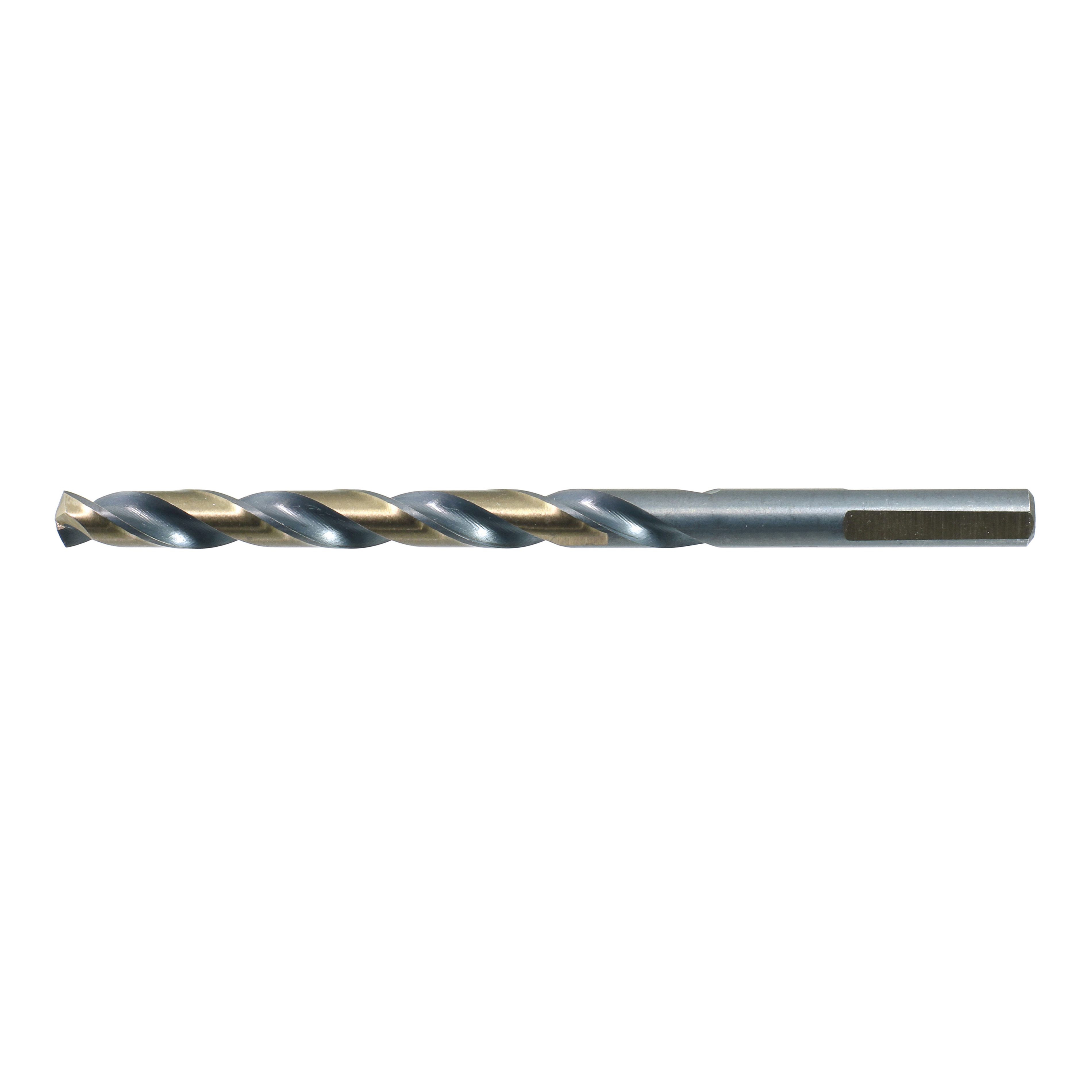 Drillco 400F115 Heavy Duty Jobber Length Drill Bit, 15/64 in Drill - Fraction, 0.2344 in Drill - Decimal Inch, 140 deg Point, HSS, Black/Gold