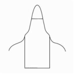 DuPont™ Tyvek® 400 TY273BWH00010000 TY273B Chemical Resistant Bib Apron, Universal, White, Tyvek® 400, 35-3/4 in L