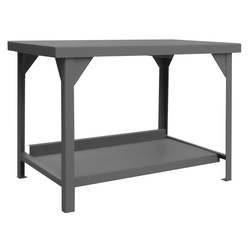 DURHAM MFG® HDWB-3660-95 Specialty Workbench, 34-1/4 in H x 60 in W x 36 in D, 12000 lb Load, Gray