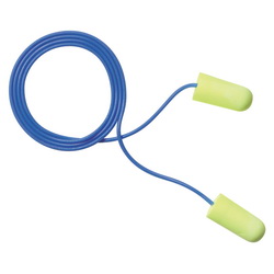 E-A-Rsoft™ 7000002306 Neons™ Corded Earplugs, 33 dB Noise Reduction, Tapered Shape, CSA Class AL, Disposable, Corded Design