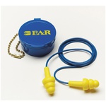 E-A-R™ 7000002322 Corded Earplugs, 25 dB Noise Reduction, Flanged Shape, ANSI S3.19-1974, Reusable, Corded Design