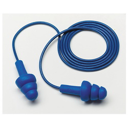 E-A-R™ 7000002319 Corded Earplugs, 25 dB Noise Reduction, Flanged Shape, ANSI S3.19-1974, Reusable, Corded Design