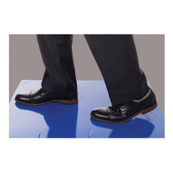 Enviromat® EM2436R30B Floor Protection Tacky Mat, 36 in L x 24 in W, Blue, Polyethylene Film, 30 Sheets per Mat