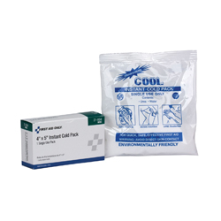 First Aid Only® 21-004-084 Regular Cold Pack, 5 in L x 4 in W, Plastic, White