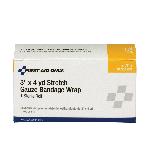 First Aid Only® 5-700-001 Sterile Stretch Gauze Bandage, 4 yd L x 3 in W, Gauze