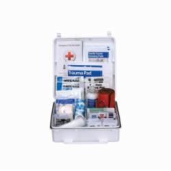 First Aid Only® 90566 First Aid Kit, Wall Mount, 195 Components, Plastic Case, 2-3/4 in H x 9.19 in W x 9.19 in D